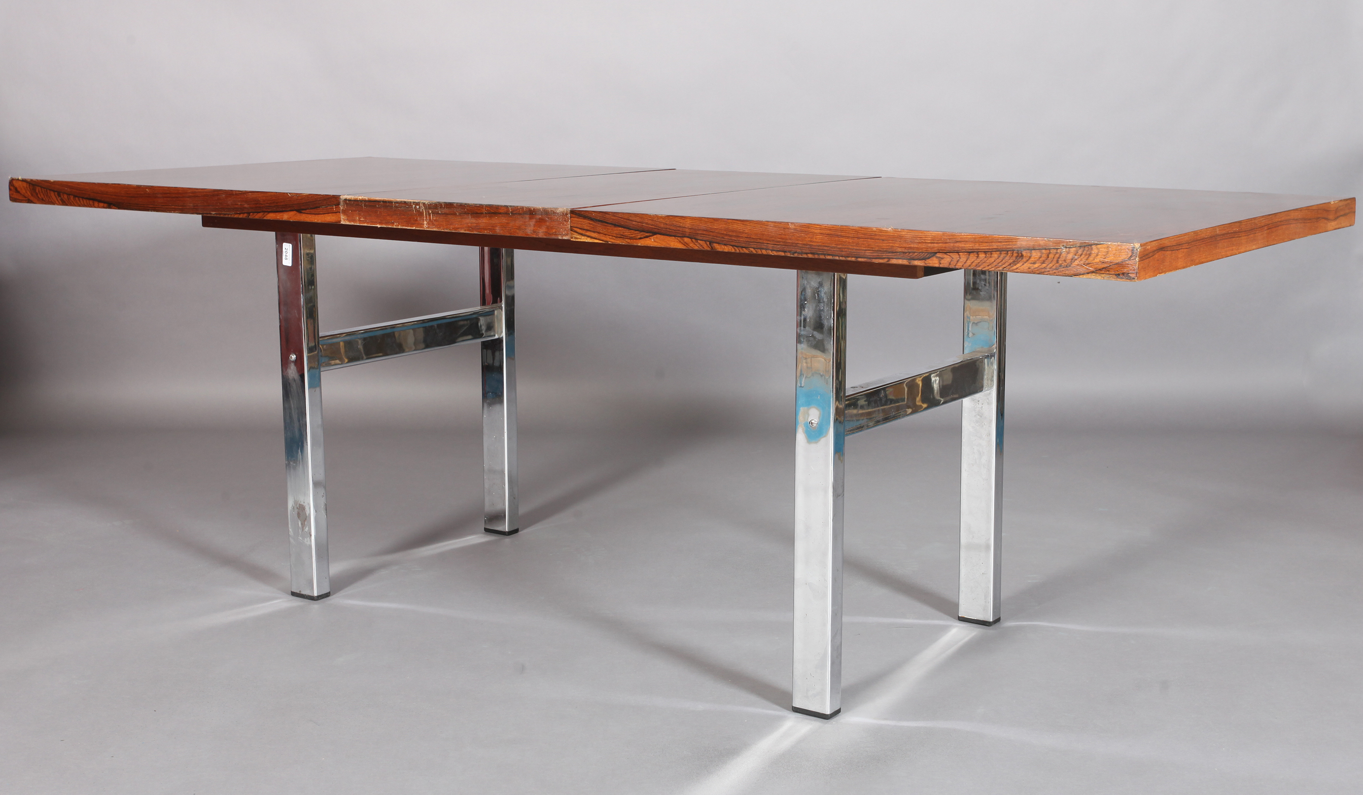 MERROW ASSOCIATES, BRITAIN, c.1970s, a rosewood extending dining table, rectangular, on refectory - Image 6 of 6