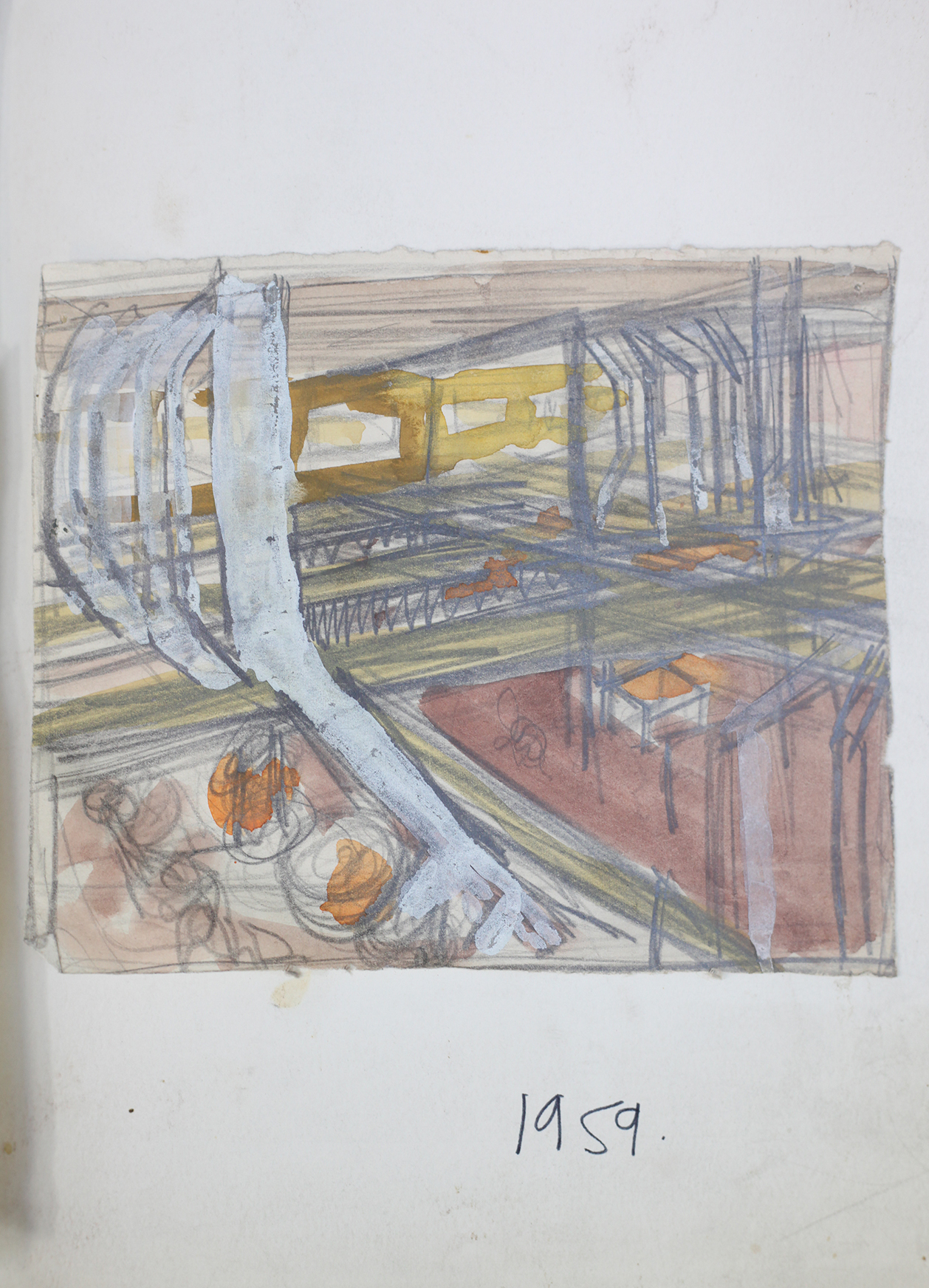 ARR DRUIE BOWETT (1924-1998), Sheffield Twist Drill and Steel Company, five sketches in pencil, - Image 5 of 8