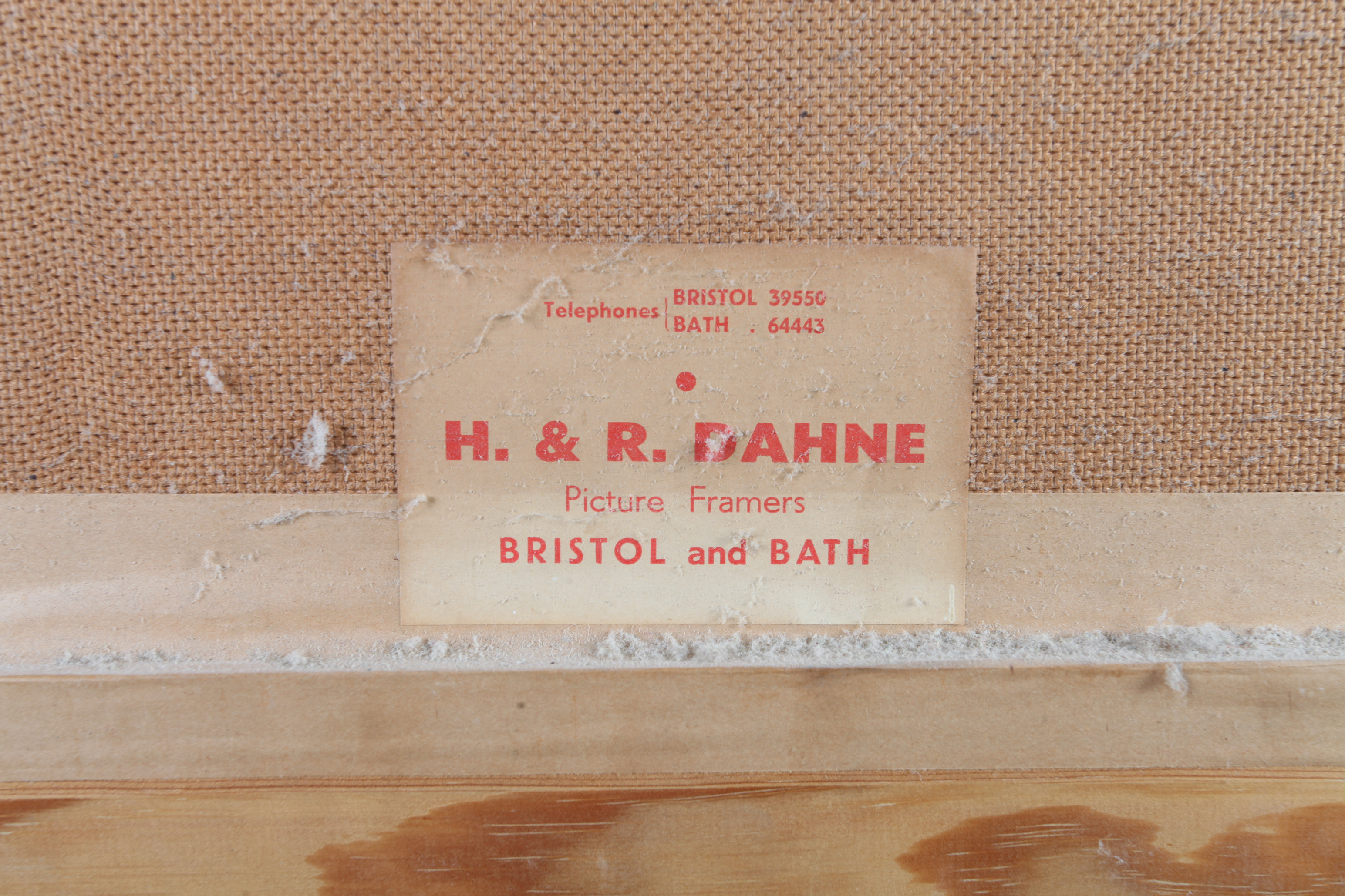 ARR DEBORAH JONES (1921-2012), Still life of fruit, wine, bottles and shells on a set of shelves - Image 6 of 6