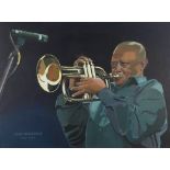 ARR NATHAN TURNBULL (20th century) 'Hugh Masekala 4.4.39 - 23/1/18', renown trumpet player, half