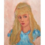 ARR JEAN-GEORGES SIMON (Hungarian 1894-1968), Linda Bennett head and shoulders portrait , oil on