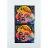 BY AND AFTER PIETRO PSAIER (US 1936/39 - 2004), Marilyn Series, mixed media, liquitex and gem