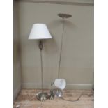 A modern table lamp and two modern standard lamps (3)