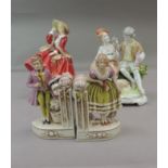 A Royal Doulton figure, Top of The Hill, HN1834, together with a Unter weiss bach porcelain figure