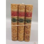 Prescott, Ferdinand and Isabella in three volumes leather bindings