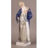 A ROYAL COPENHAGEN PORCELAIN FIGURE, Nathan The Wise, 36cm high, printed and painted mark, no. 1413