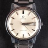 AN OMEGA GENTLEMAN'S SEAMASTER AUTOMATIC DATE WRISTWATCH, ref 166 003, c.1965, in stainless steel