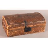 A LATE 18TH CENTURY LEATHER COVERED DOCUMENT BOX by 'G.Daniell, Trunk, Imperial, Plate case, Sea