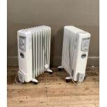 Two Dimplex oil filled radiators, each 64cm x 44cm