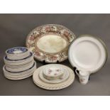 A quantity of miscellaneous ceramics to include Masons blue and white plates for Crabtree and