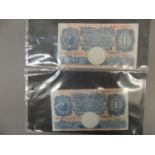 Four Bank Of England one pound notes, signature K.O Peppiatt, GVF