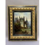 Frank Wood, York Minster, oil on board, signed to lower left, titled to lower right, 28.5cm x 29cm