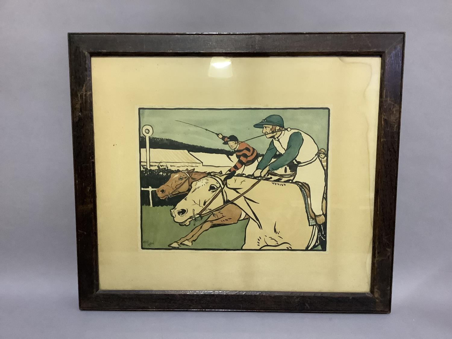 After Cecil Aldin, a set of three colour prints, 'The Finishing Post', 'Bowled Out at Cricket' - Image 4 of 4