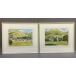 Henry W Bracken (contemporary), Village cricket pitch and Village rugby pitch, Yorkshire Dales,