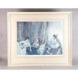 ARR By and After Sir William Russel Flint (1880-1969). The Trio, colour print, signed in pencil to