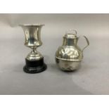 An Edward VII silver miniature Jersey creamer of conventional form, 9cm high, by William Griffiths