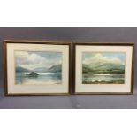 Keith Burtonshaw (contemporary), Ullswater, a pair, watercolour, signed to lower right and left,