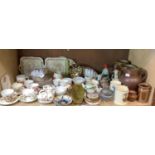 A quantity of miscellaneous ceramics etc, to include Windsor china part tea service, decorative