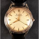 A Bulova gentleman's manual wristwatch c.1950 in rolled gold case No. D817085 jewelled lever
