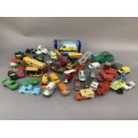 A quantity of die cast and other vehicles, including Corgi Somerfield delivery van boxed