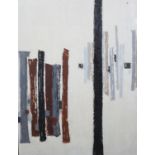 ARR Druie Bowett (1924-1998), Interval, abstract, oil on canvas, signed and (19)64 to lower left,