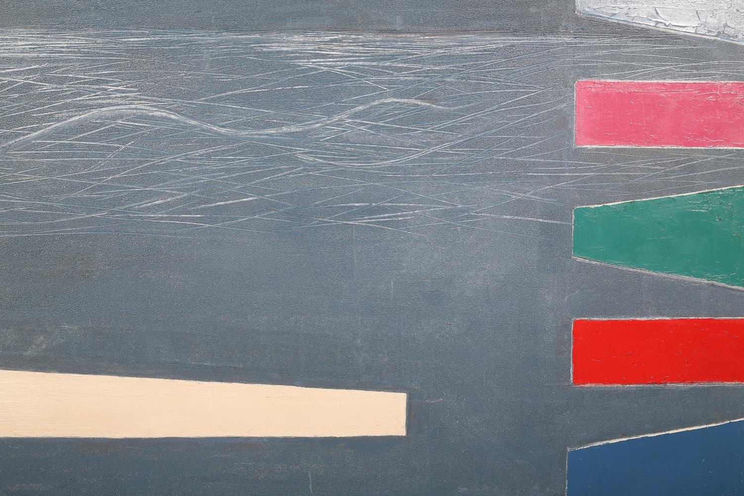 ARR Druie Bowett (1924-1998), Nautic II, abstract seascape, oil on canvas, signed and dated (19)96 - Image 3 of 5
