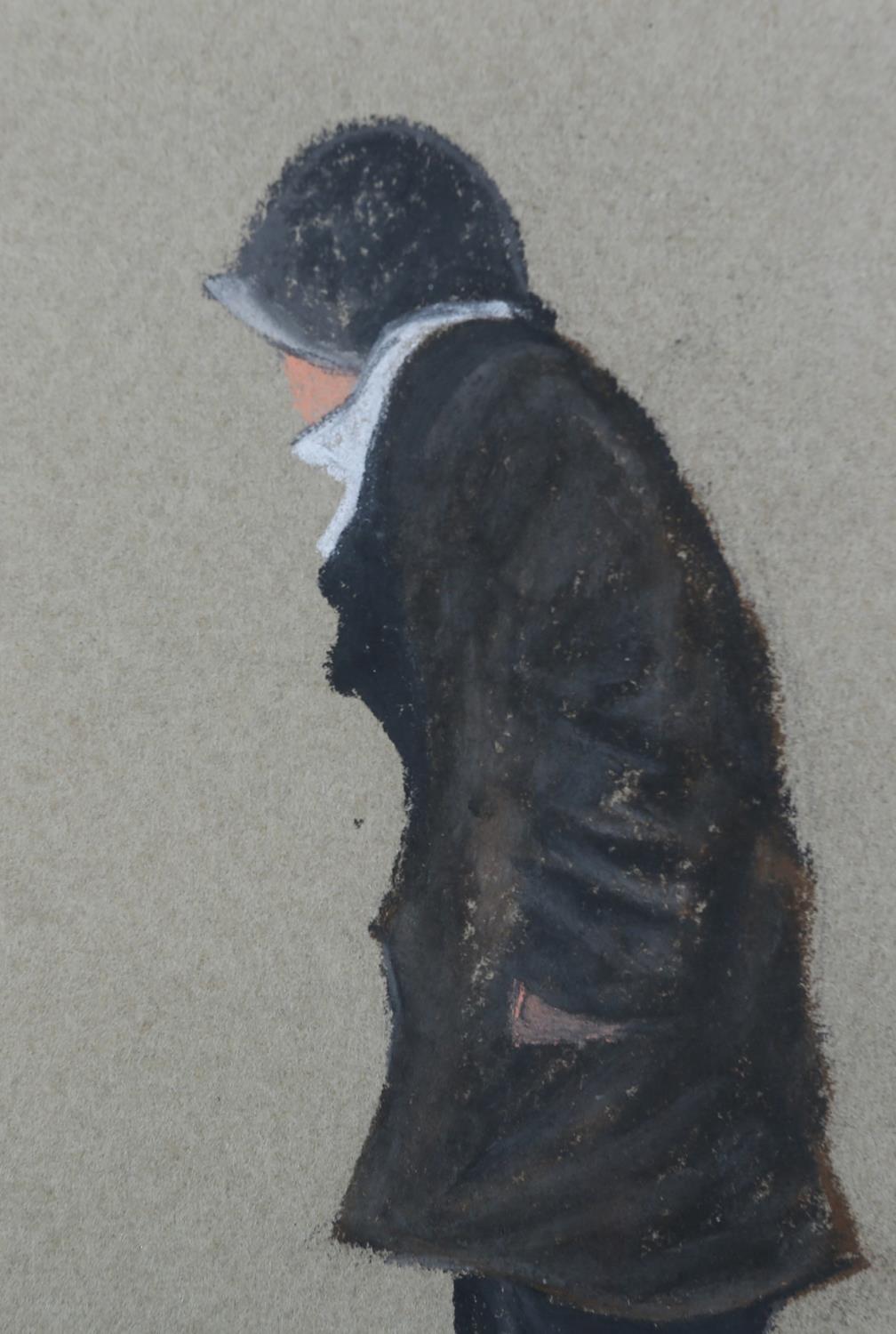 ARR Brian Shields 'braaq' (1951-1997), portrait of a boy wearing hat and coat, standing with his - Image 3 of 5