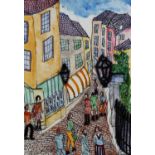 ARR Lois Bygrave (1915-1996), The Shambles, York, Low St., Petergate and Grape Street, pen, ink