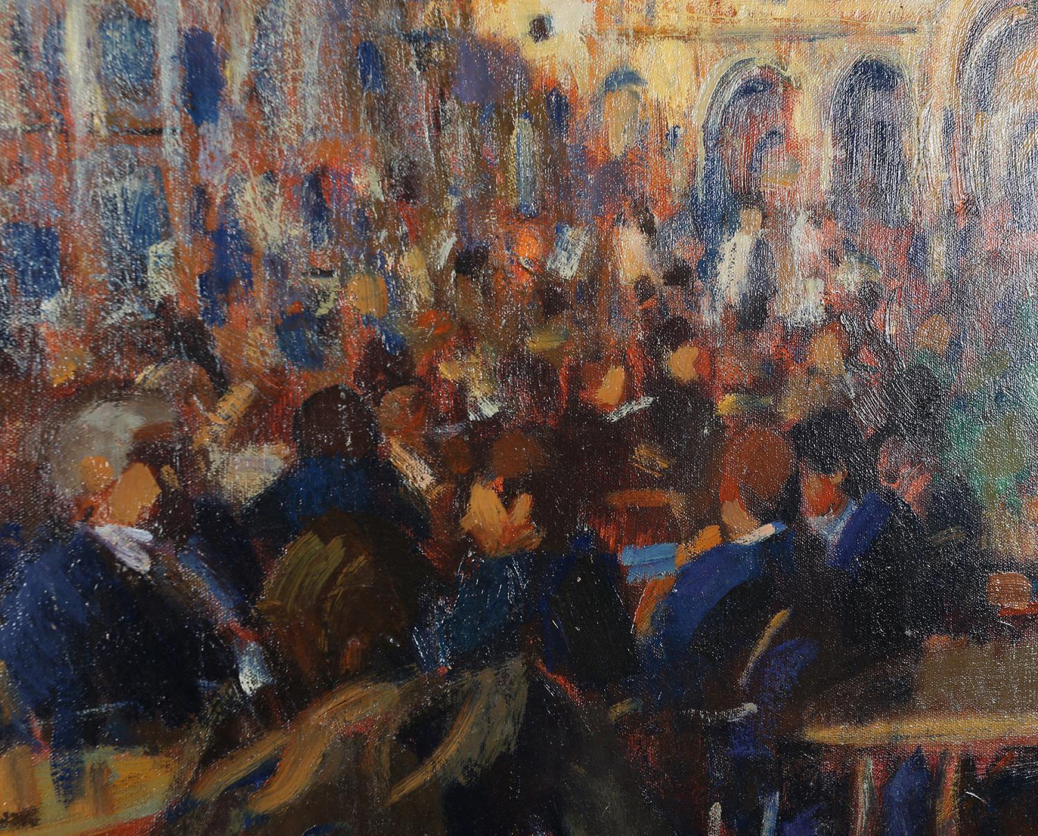 ARR John Mackie (b.1955), St Marks Square, Venice, oil on canvas, signed and dated (19)92 to lower - Image 3 of 5