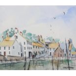 ARR H. Robertson, 20th century, Crail, Fife, watercolour, signed to lower right, attribution and