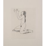 After Eric Gill (1882-1940), Earth Waiting, etching on copper, monochrome, no. 204/480, 17.5cm x