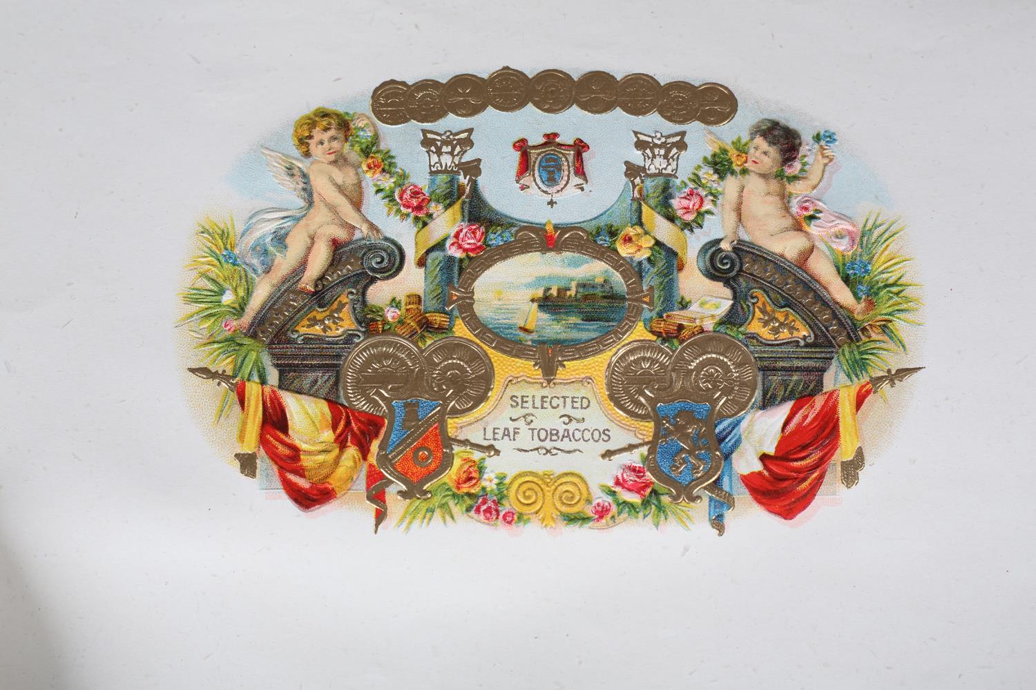 A large quantity of vintage chromolithographic and gilt printed cigar box labels, some with embossed - Image 6 of 6