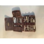 Millikin & Lawley - A surgeon's set of medical instruments contained within a two compartment