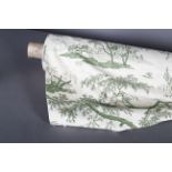A roll of green/cream toile (quantity unknown but a good amount!)