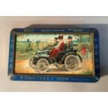 Rowntree, York, England - a rounded rectangular sweet tin, the top insert with a transfer print of