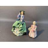 Royal Doulton figure Top O' The Hill HN1833, 19cm together with Tinkerbell HN1672, 12cm
