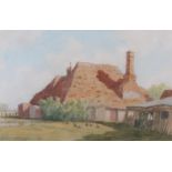 ARR MARTIN HARDIE (1875-1952). Cottage of Newington, Nr. Folkestone, May 1st 1949, watercolour