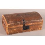 A LATE 18TH CENTURY LEATHER COVERED DOCUMENT BOX by 'G.Daniell, Trunk, Imperial, Plate case, Sea