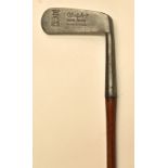 A Compston’s “100% Putter” Scottish Hand forged blade putter – with a pronounced St Andrews bowed