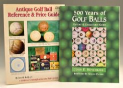 2x Books on Golf Ball Collecting and Values – incl the classic golf ball book by Leo Kelly “