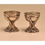 Two Hallmarked Silver Hole in One Type Golf Ball Cups both hallmarked Birmingham, 1953 and 1961,