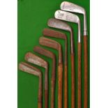 8x various blade putters – notably D Anderson St Andrews “Dunit”, 2x Tom Stewart putting cleeks,