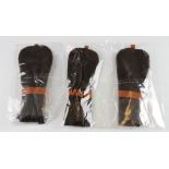 3x New Vintage Style Leather Golf Club Head Covers – all in original packaging and unused – from the