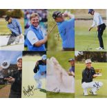 Collection of Golf Winners and Players signed large colour photographs (10) - Tony Finau, Ernie