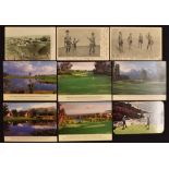 Collection of New Zealand and South African golf related postcards from the early 1900s onwards (