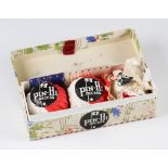 3x North British “Pin-Hi” paper wrapped golf balls in the original Christmas box for – c/w hinged