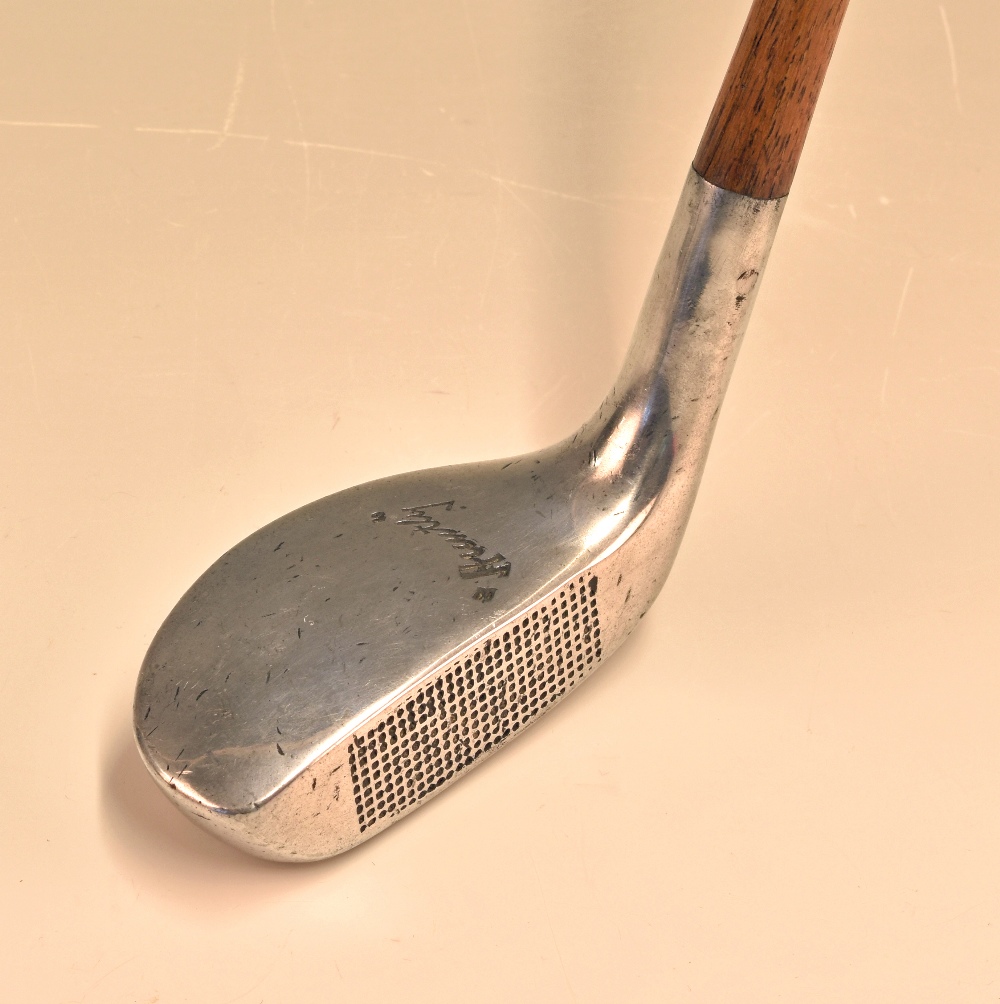 Fine Huntley Thumb grooved Alloy mallet head putter – with mutli dot face markings together the - Image 2 of 3