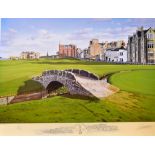 Graeme Baxter signed Open Golf Championship colour print - “2000 Open Golf Championship – The Old