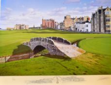 Graeme Baxter signed Open Golf Championship colour print - “2000 Open Golf Championship – The Old