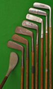 Selection of various putters (8) – Forgan shallow thick head swan neck blade, Vickers No.13 straight